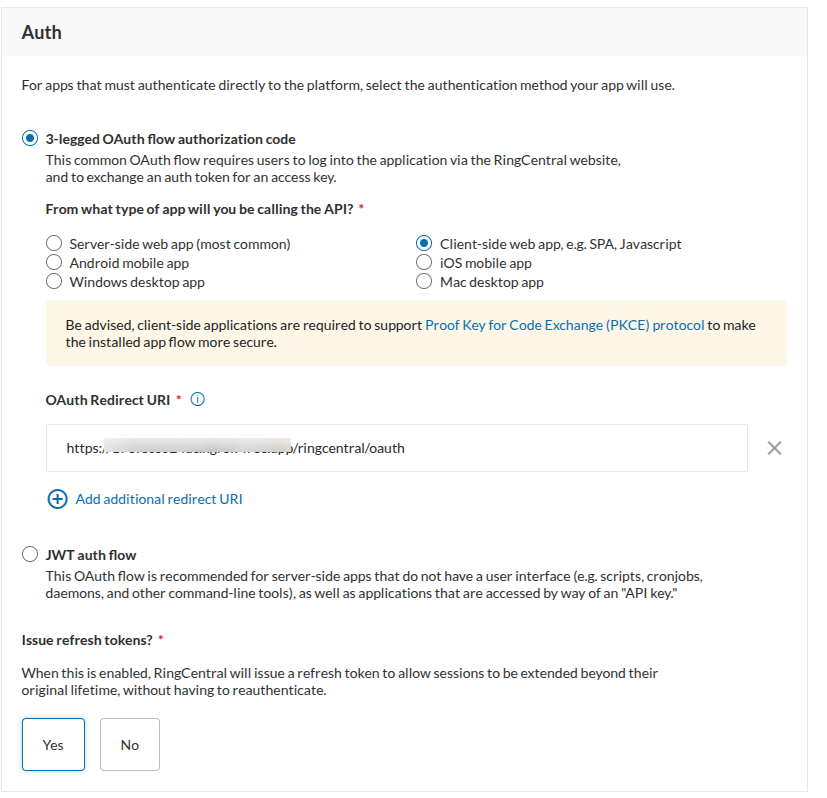 Auth Configuration Instructions
