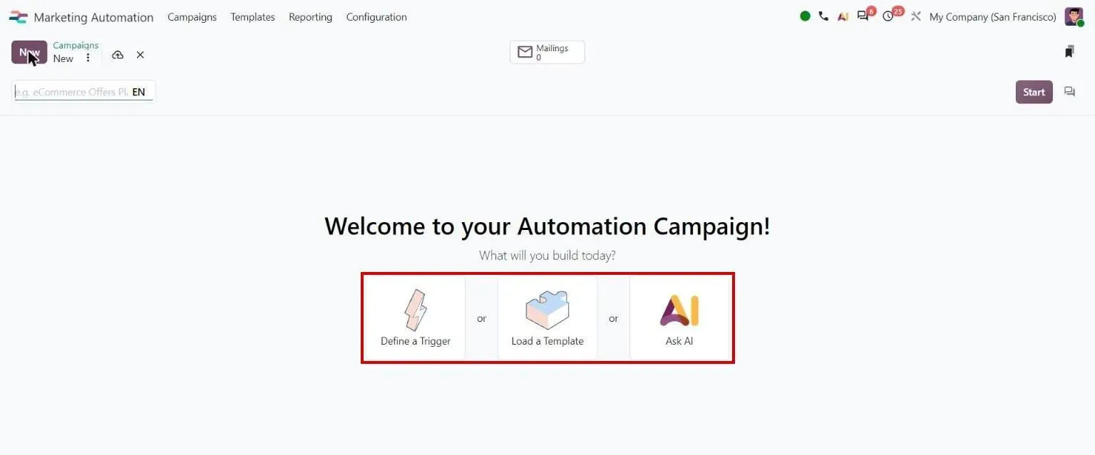 New campaign: Ask AI card