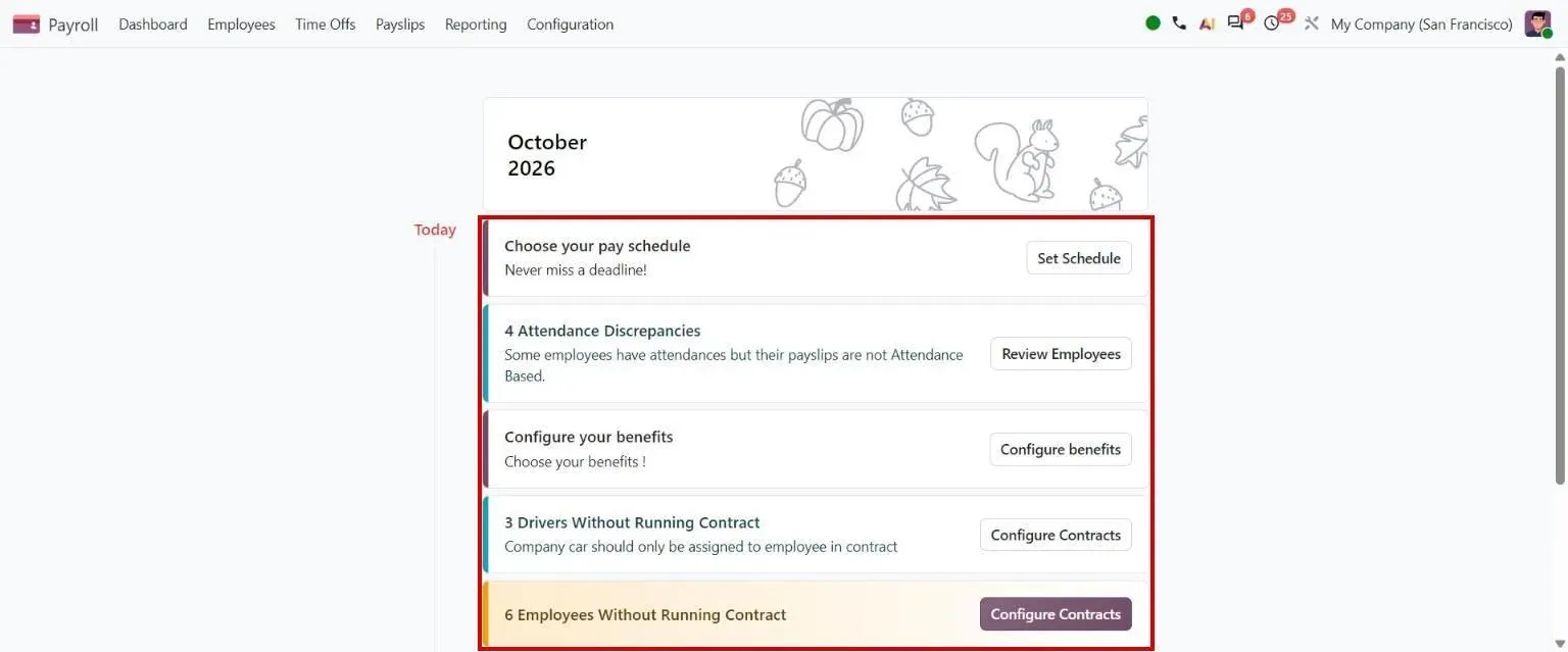 Payroll dashboard