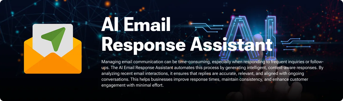 AI Email Response Assistant feature highlights for Odoo email replies