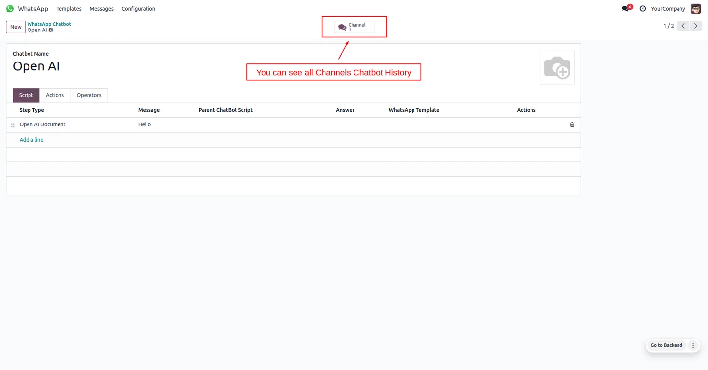 AI-extracted document content powering chatbot responses in Odoo Enterprise
