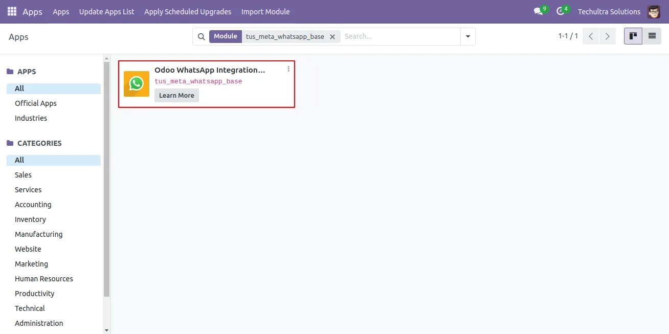 WhatsApp Cloud API Graph API setup for the Odoo WhatsApp suite