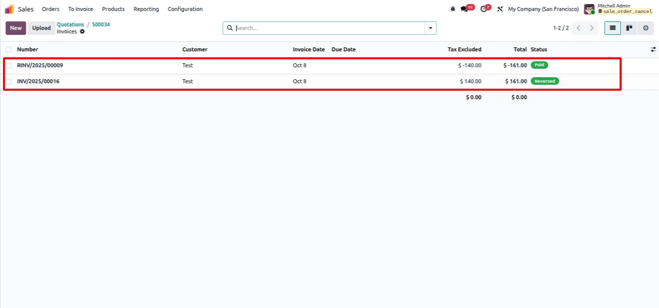 Stock moves cleared after cancelling the Odoo sales order delivery