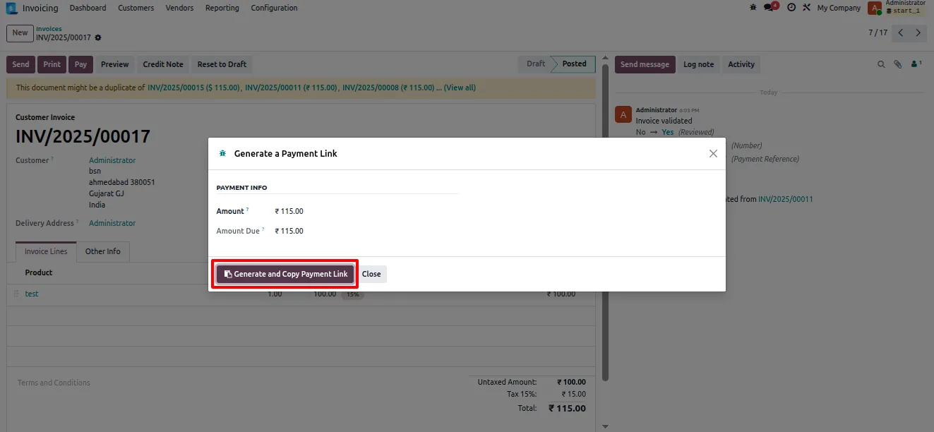Cashfree secure hosted payment page with card, UPI, and net banking options