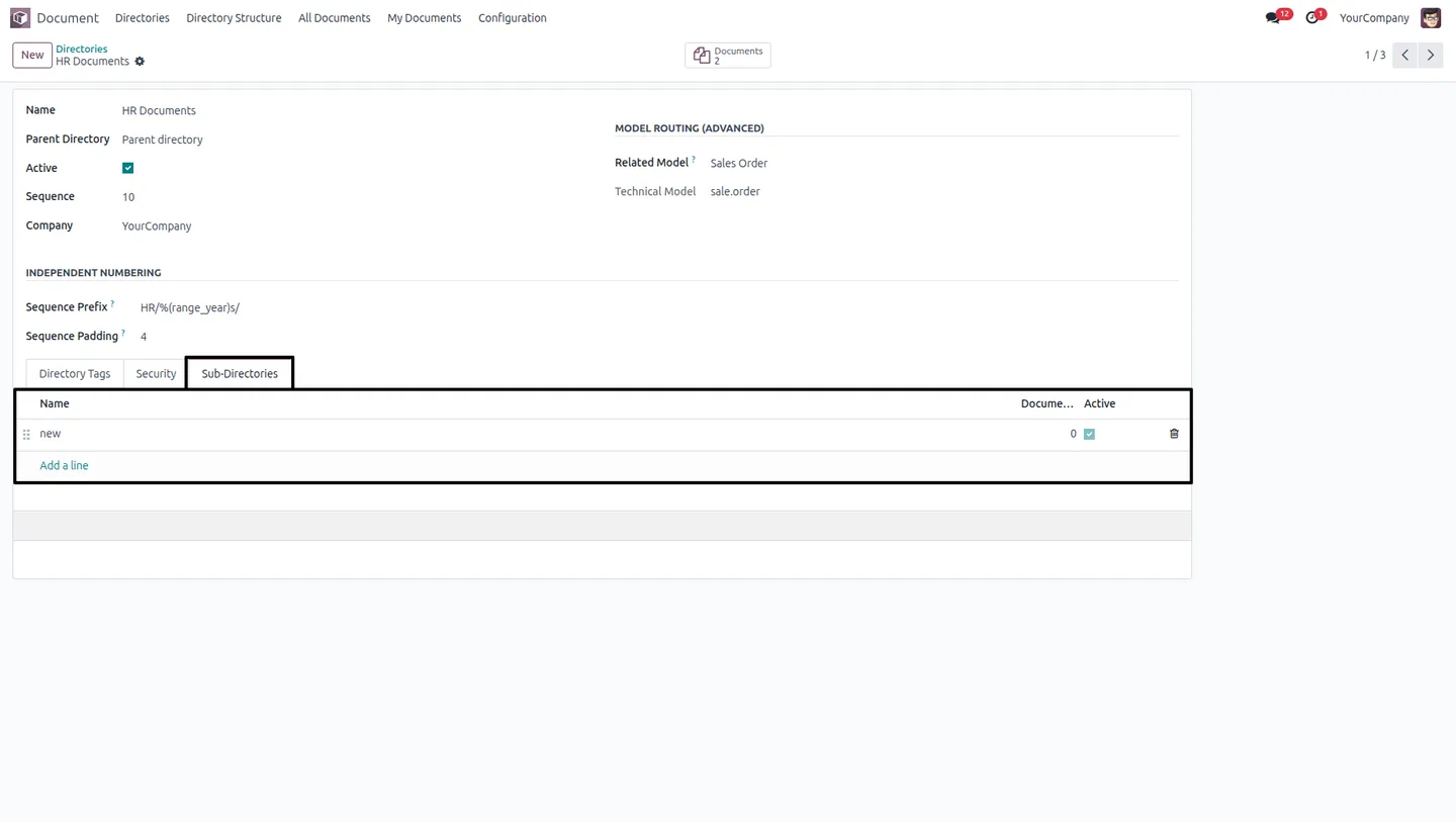 Managing sub-directories inside a parent directory in Odoo