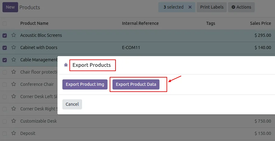 Excel report combining product attributes and embedded images