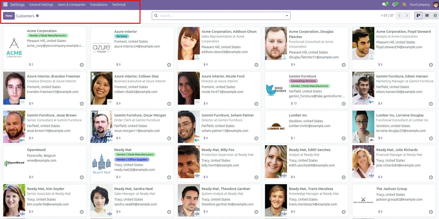 Opening the full result list from a Global Search Pro query in Odoo