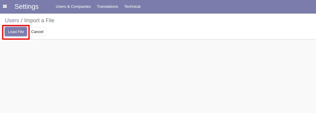 Granting the Access to import features group to a single Odoo user