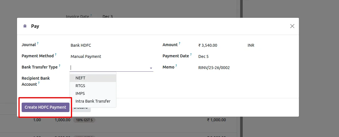 HDFC payment request signed and encrypted with JWS and JWE