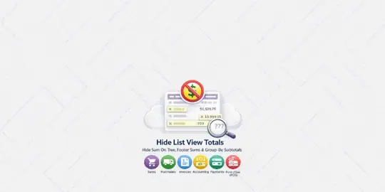 Hide List View Totals — Odoo App Store cover