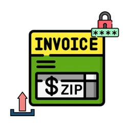 Invoicing Report Secure ZIP icon