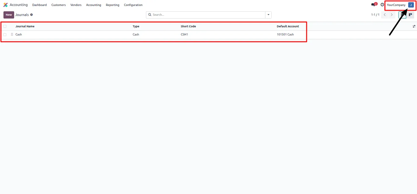 Unauthorized journal blocked when creating a record in Odoo