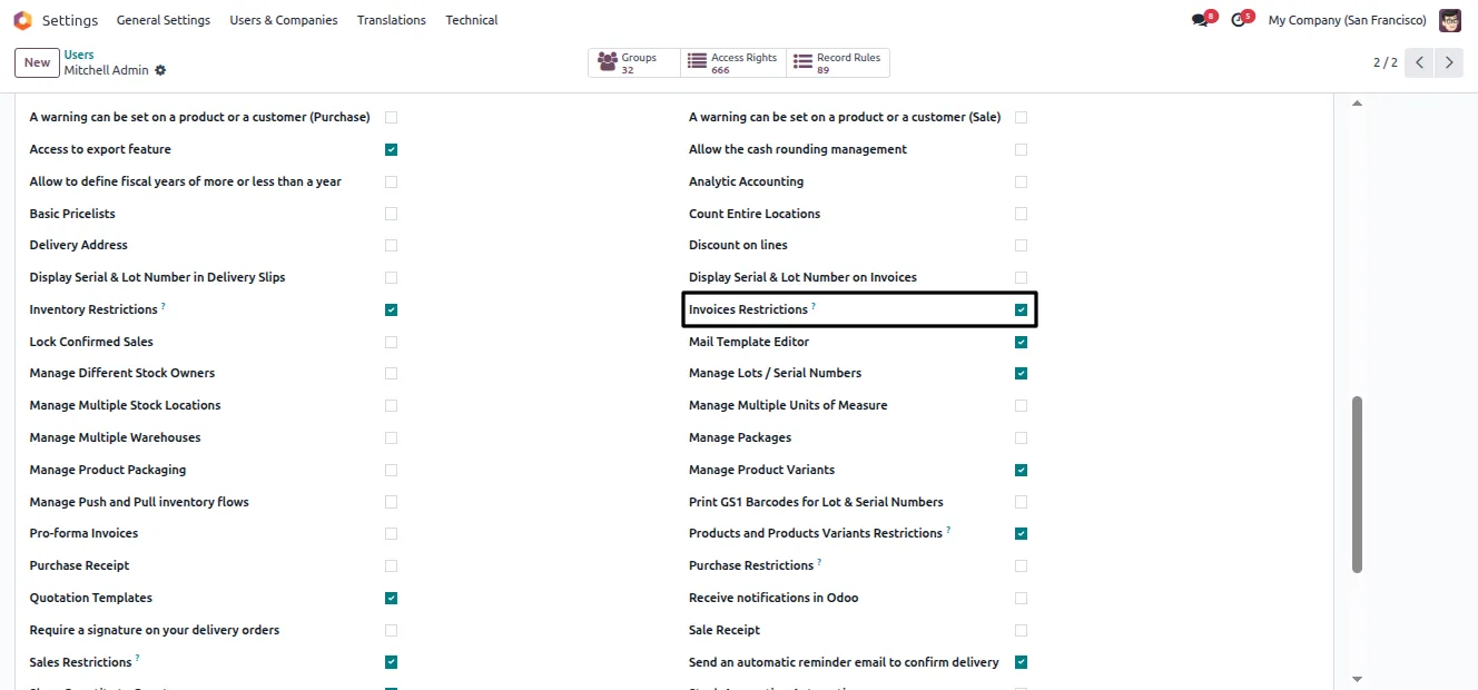 Inventory Many2one fields with Create & Edit disabled in Odoo