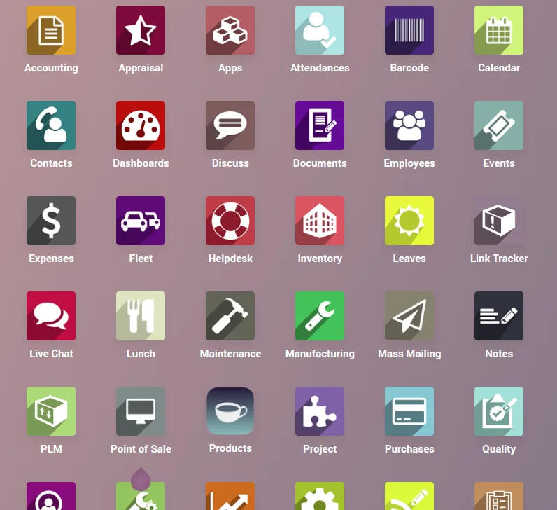 Odoo 15 main menu sorted alphabetically in ascending order after install