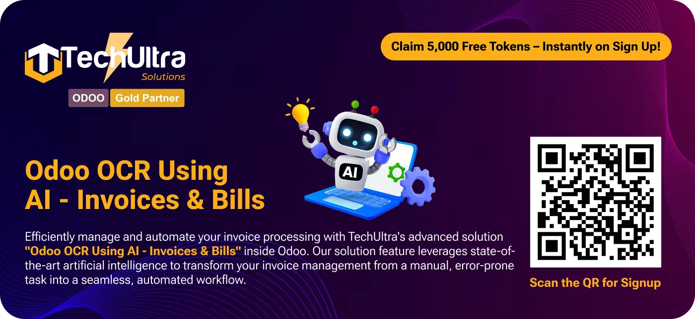 Odoo OCR AI — Invoices & Bills module by TechUltra Solutions