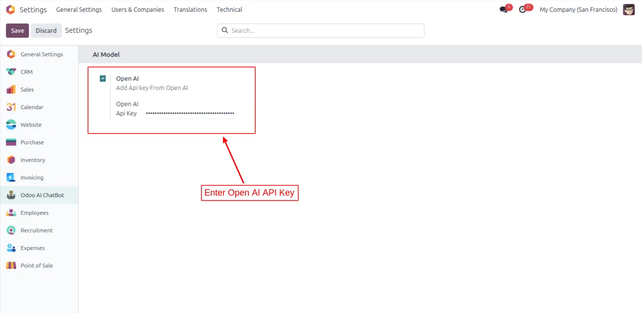 Odoo AI Chatbot returning sales order data as a table