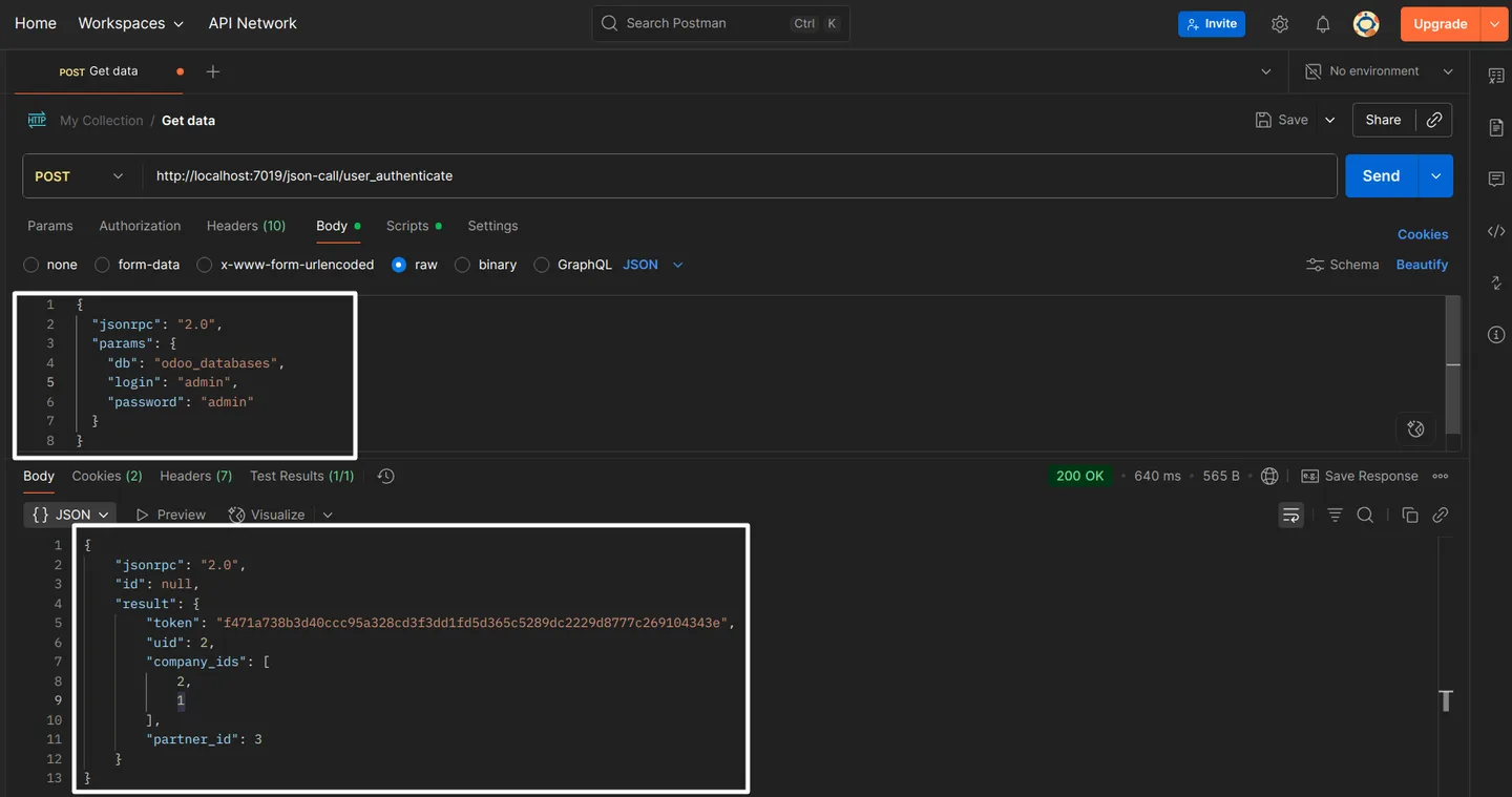 Odoo JSON RPC module installation screen in the Odoo Apps catalogue