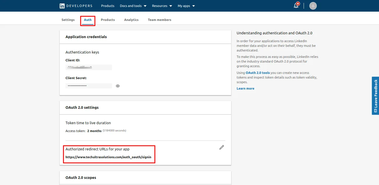 LinkedIn OAuth consent screen during the Odoo sign-in flow