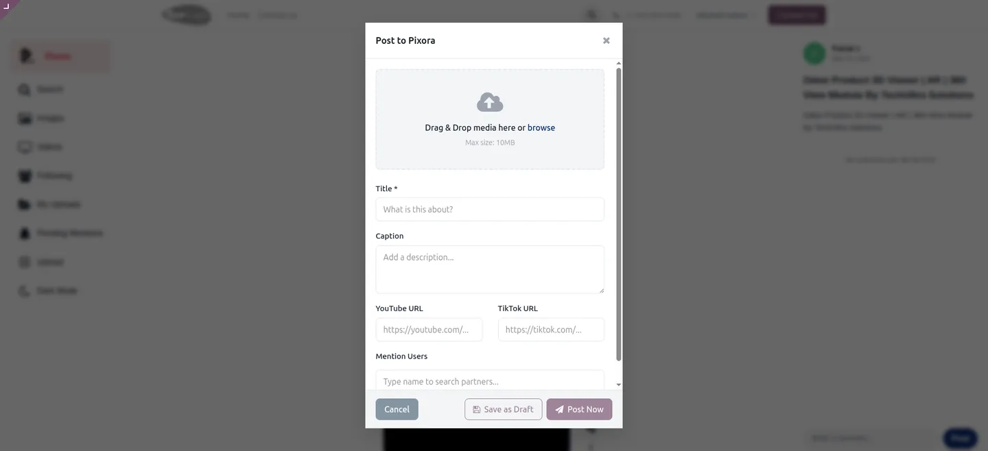 Uploading a short video to the Odoo Shorts & Reels platform