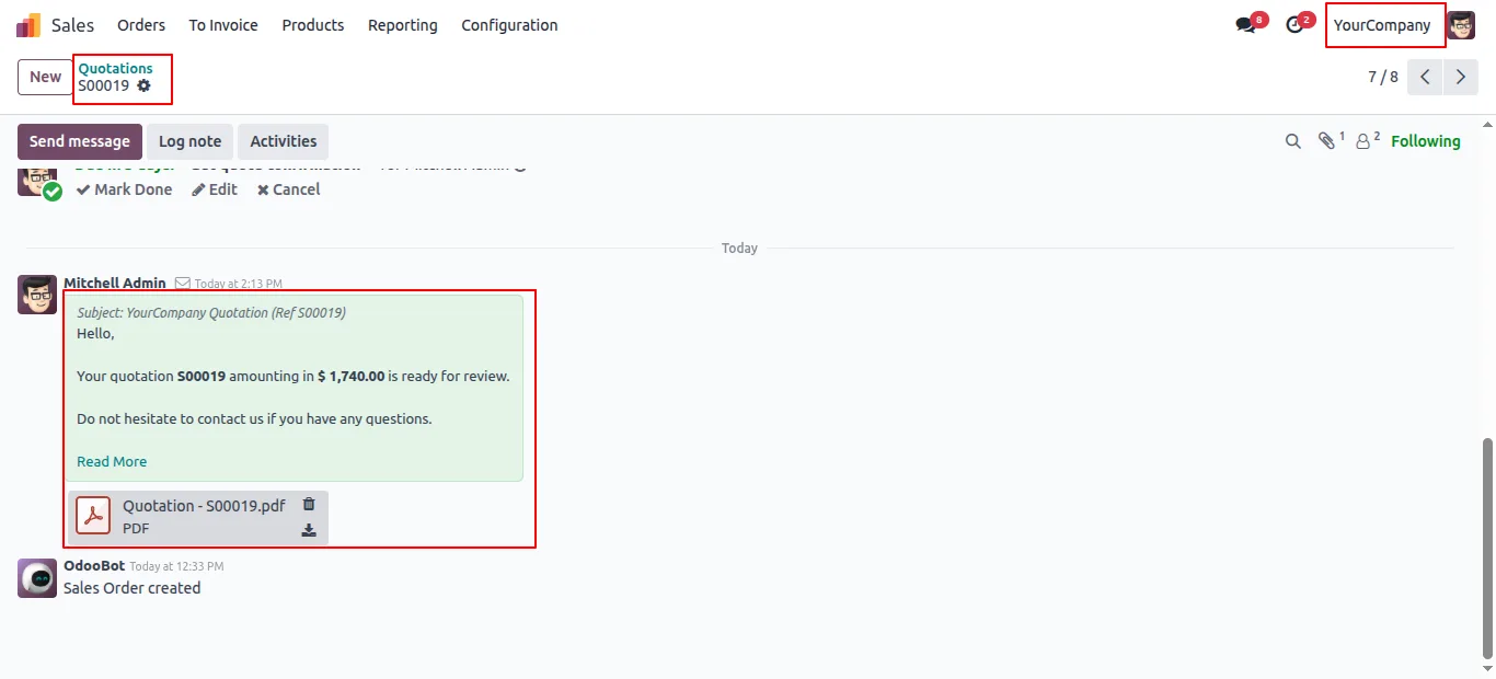 Sending mail across multiple companies through the correct Odoo SMTP servers