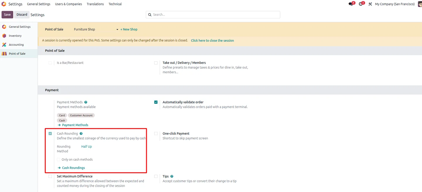 POS Cash Rounding module in the Odoo Apps store, ready to install