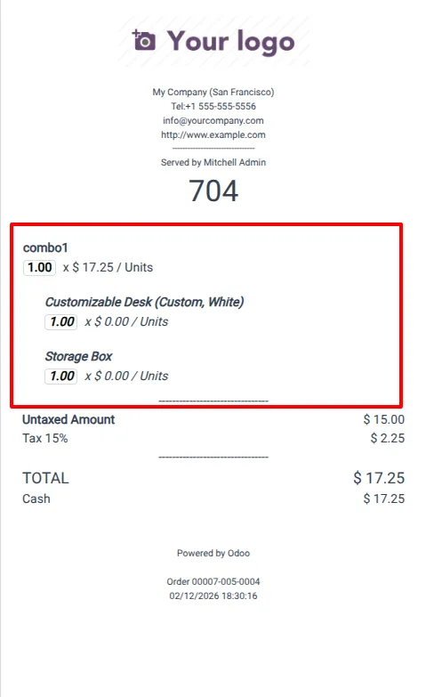 Adjusting combo item quantities on a POS touchscreen in Odoo