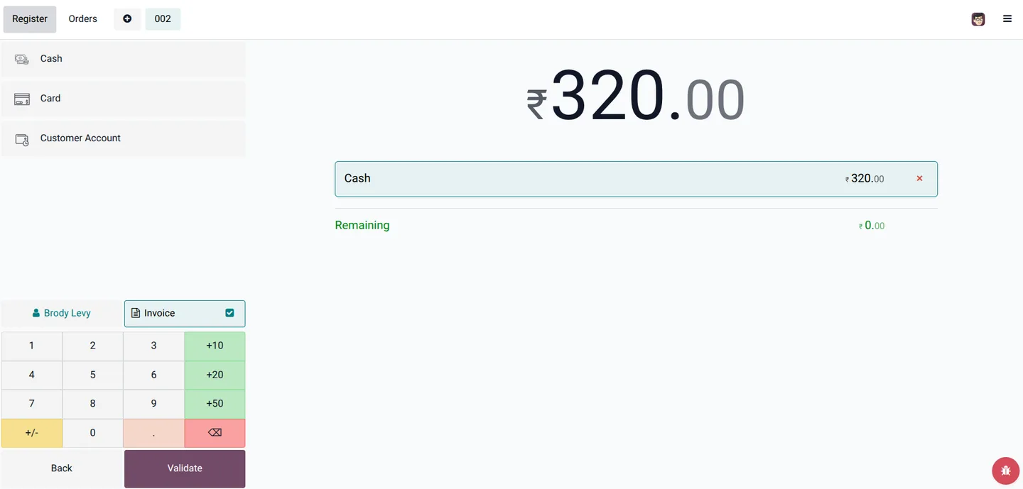 Email notification sent to a referred customer with their referral code