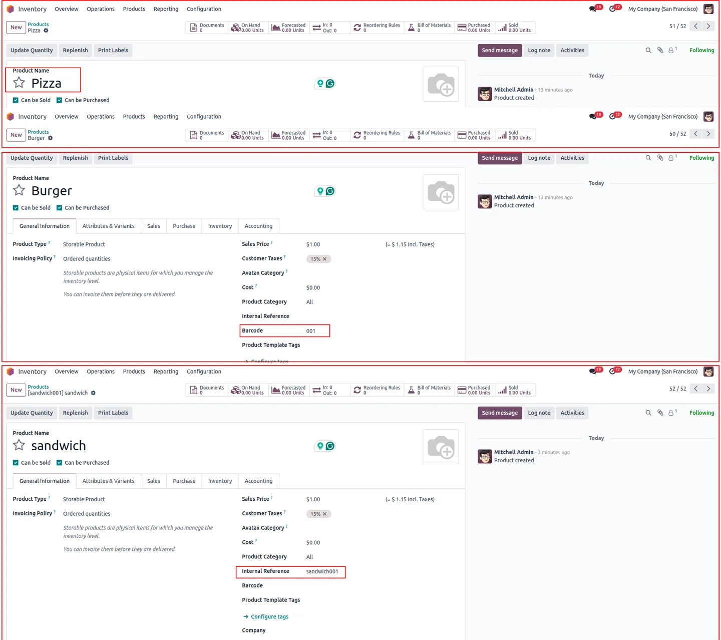The Product Image Import wizard for uploading a ZIP of images in Odoo