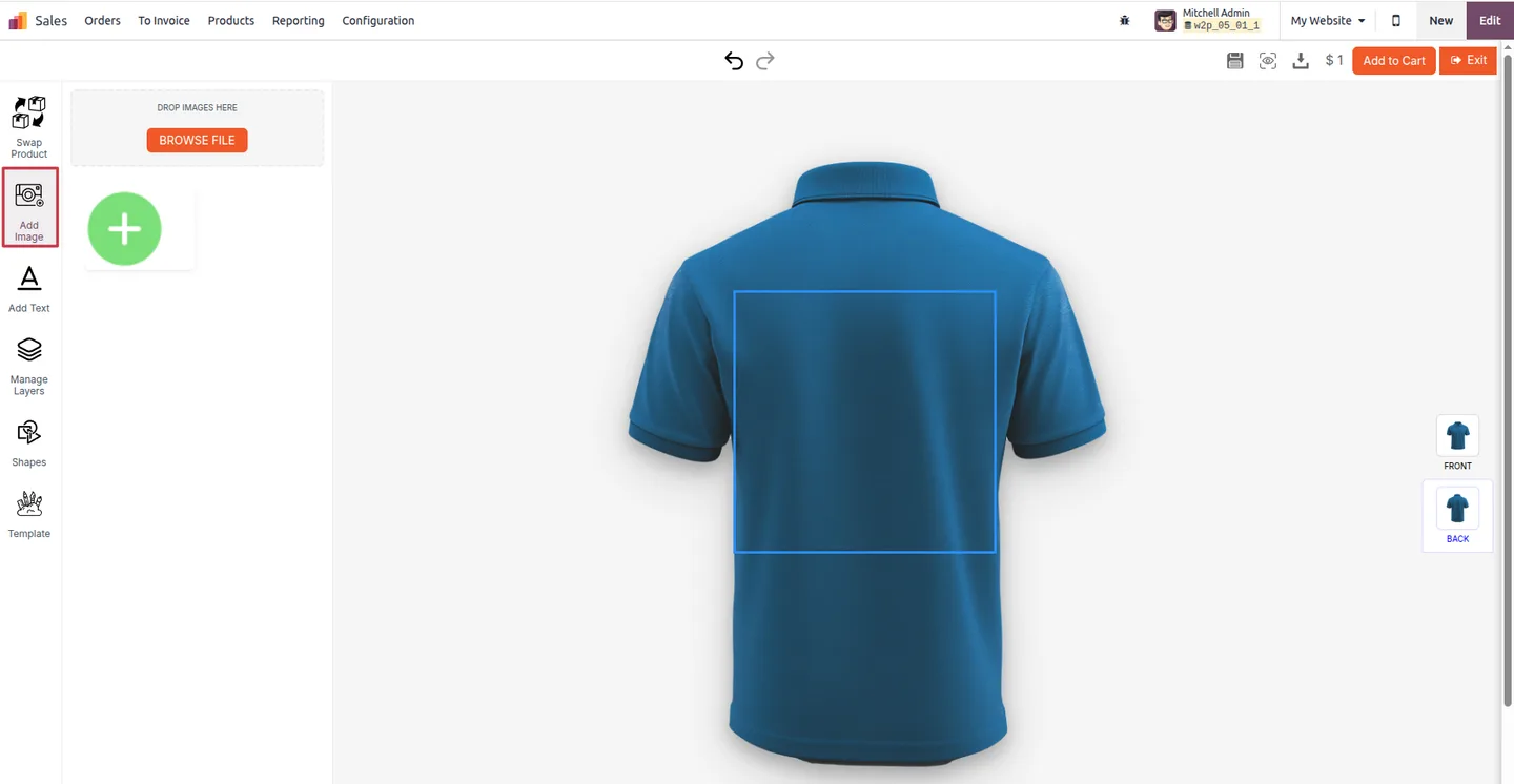 Downloading the print-ready file from the Product Personalizer preview