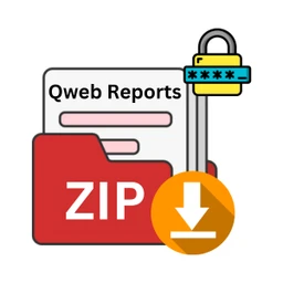 QWeb Reports in Password-Protected ZIP icon