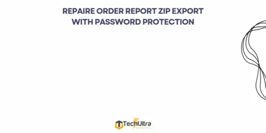 Repair Order Report Secure ZIP — Odoo App Store cover