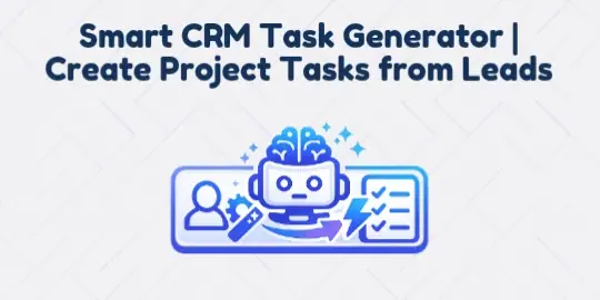 Smart CRM Task Generator — Odoo App Store cover