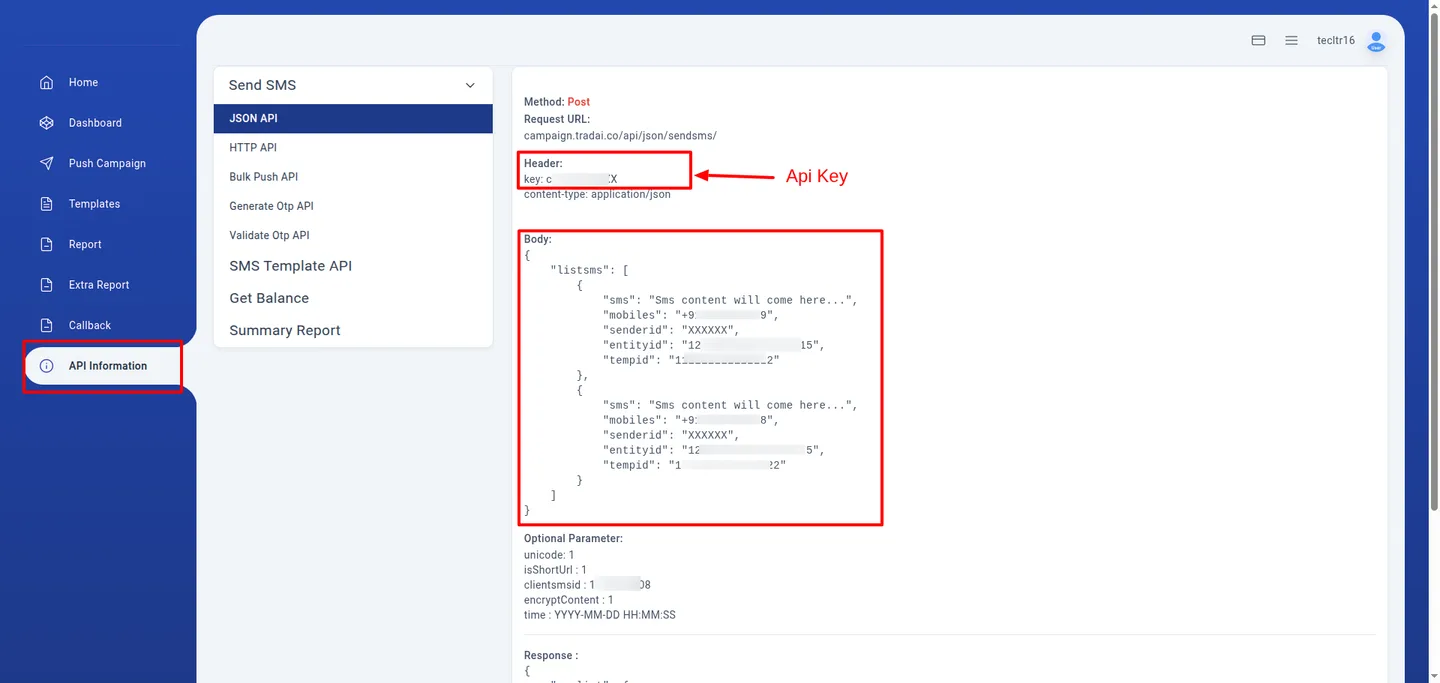 SMS Integration India configuration screen in Odoo