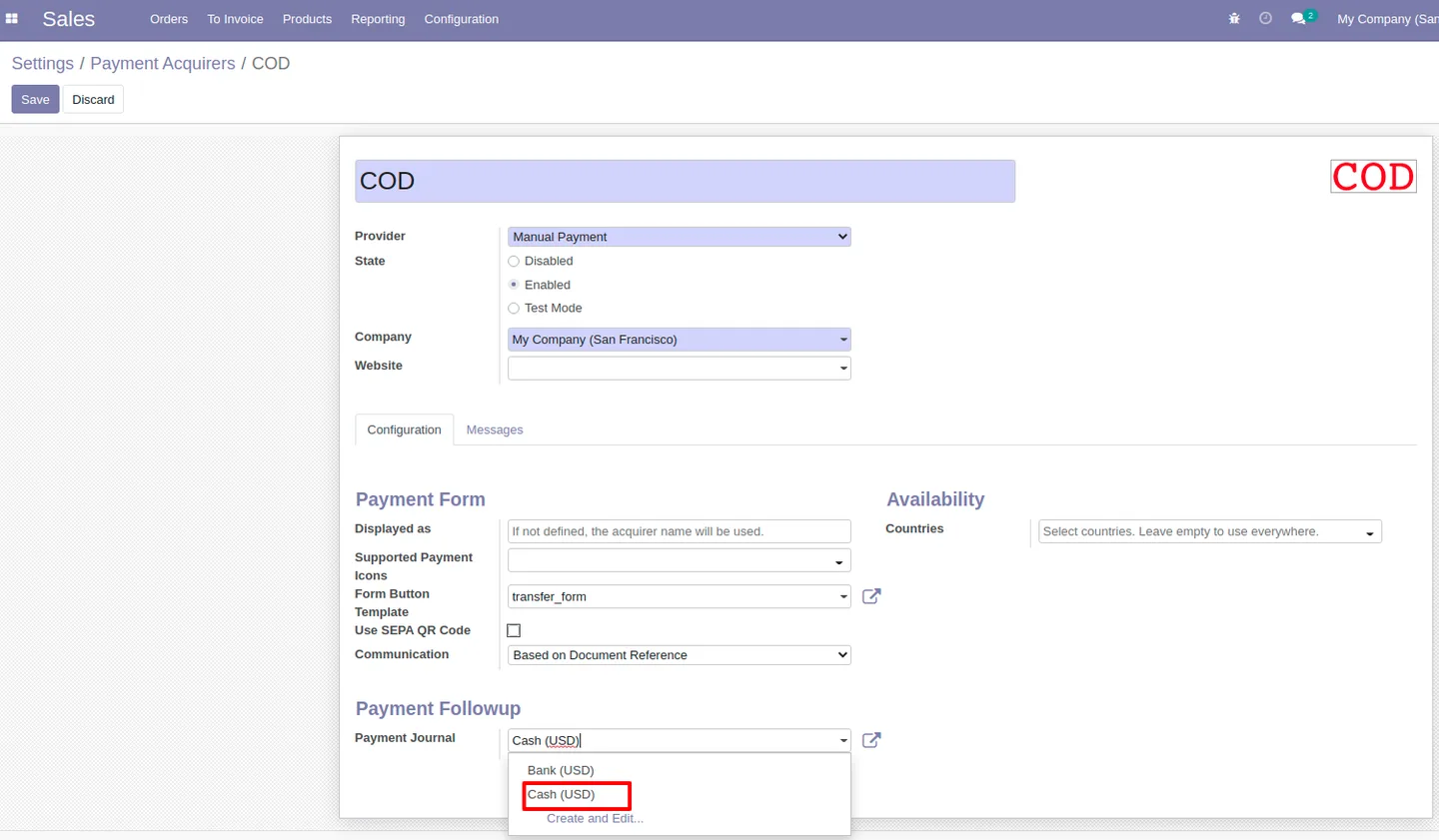UPS tracking number stored on an Odoo delivery order and emailed to the customer