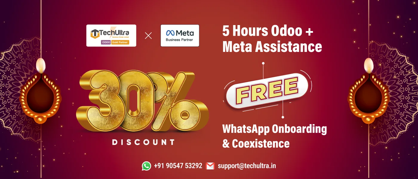 WhatsApp Catalog Enterprise promotional banner for Odoo