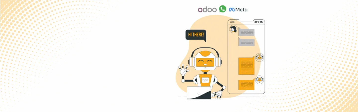 WhatsApp Chatbot script flow animated for Odoo Discuss