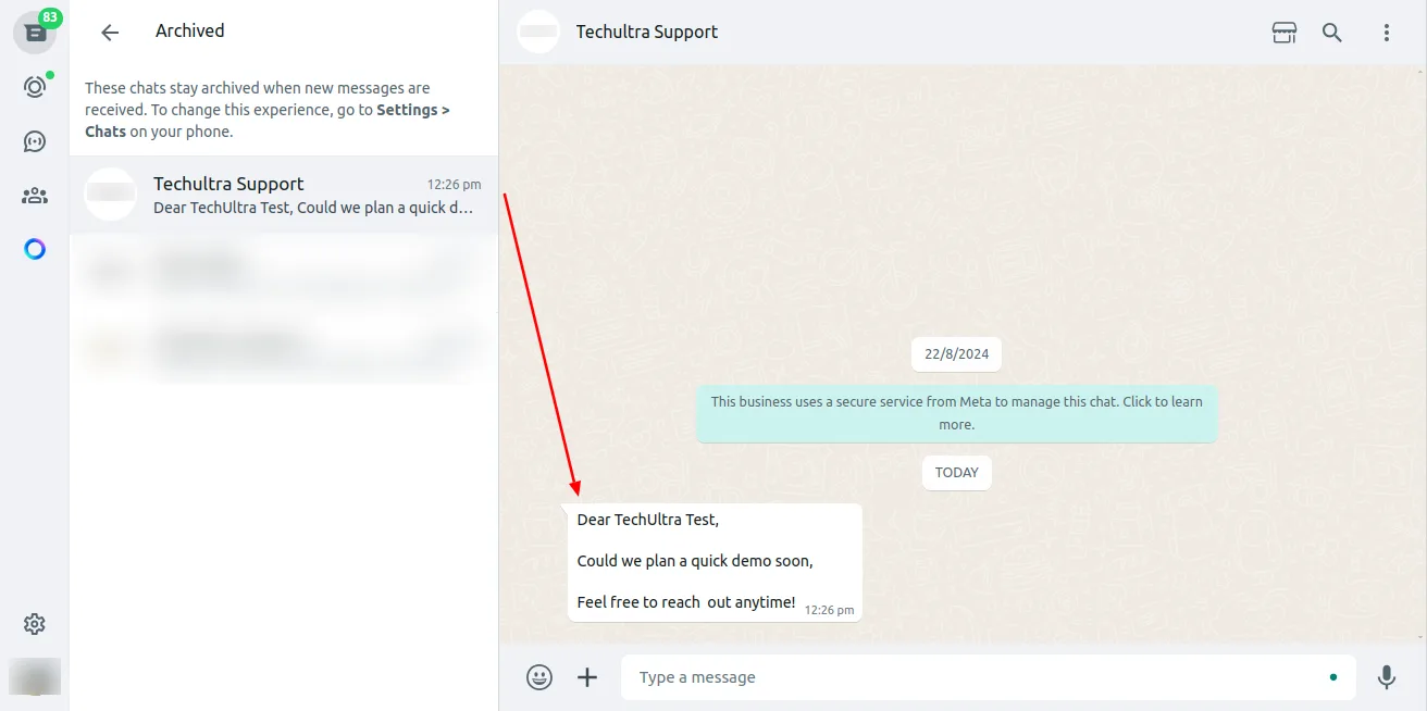 WhatsApp CRM kanban view with messaging actions on each opportunity