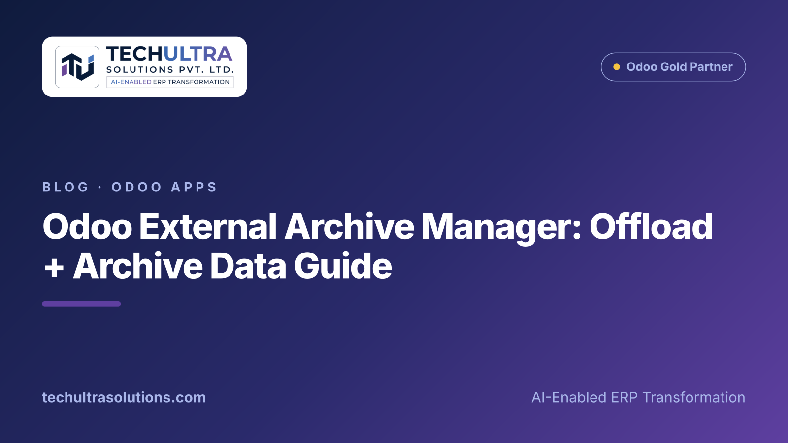 Odoo External Archive Manager: Offload + Archive Data Guide