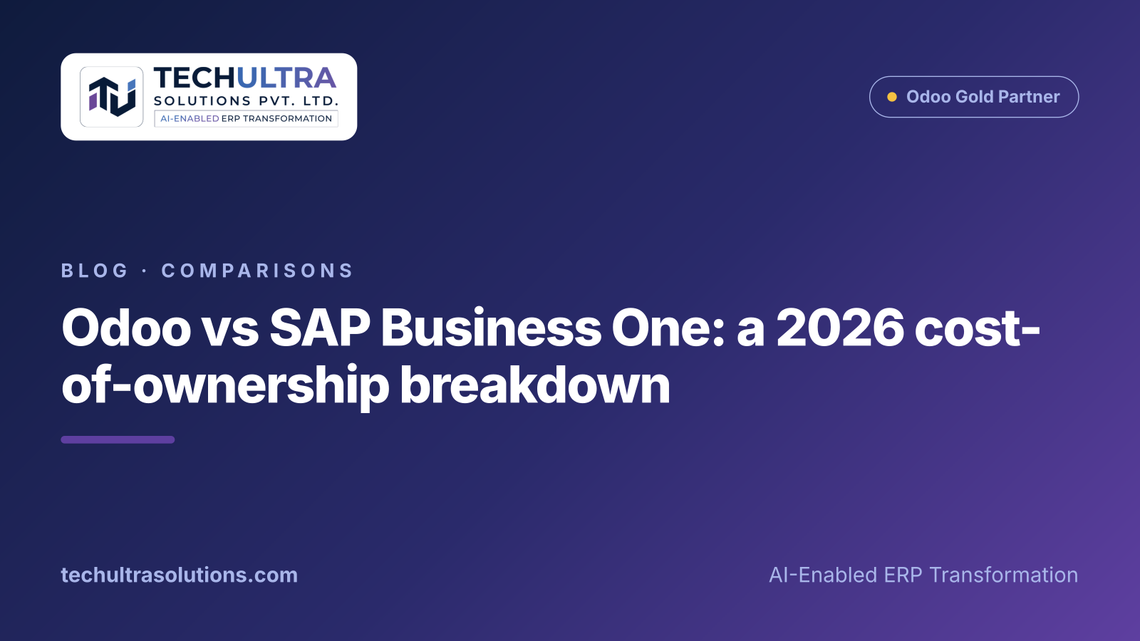 Odoo vs SAP Business One: a 2026 cost-of-ownership breakdown