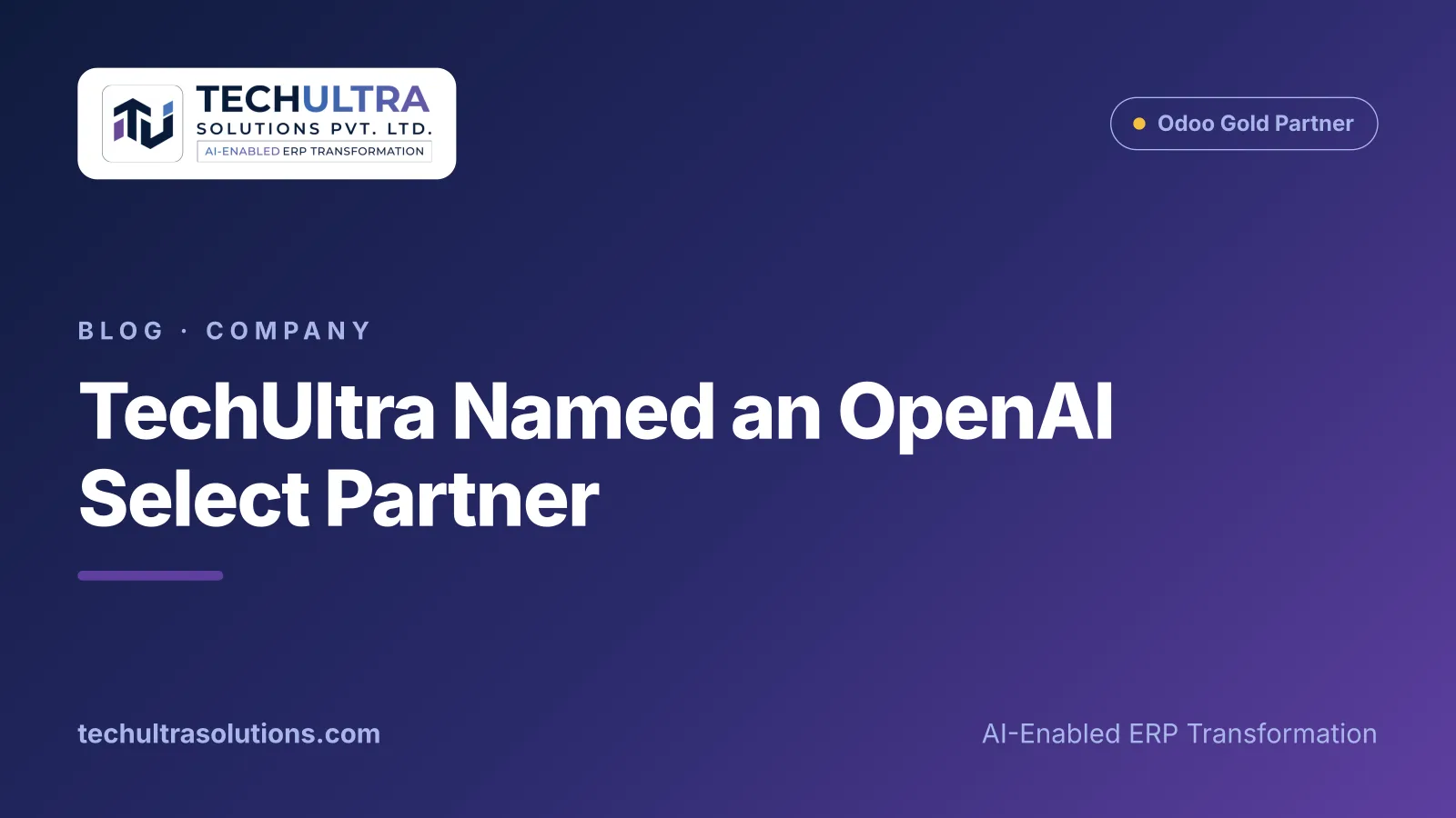 TechUltra Named an OpenAI Select Partner