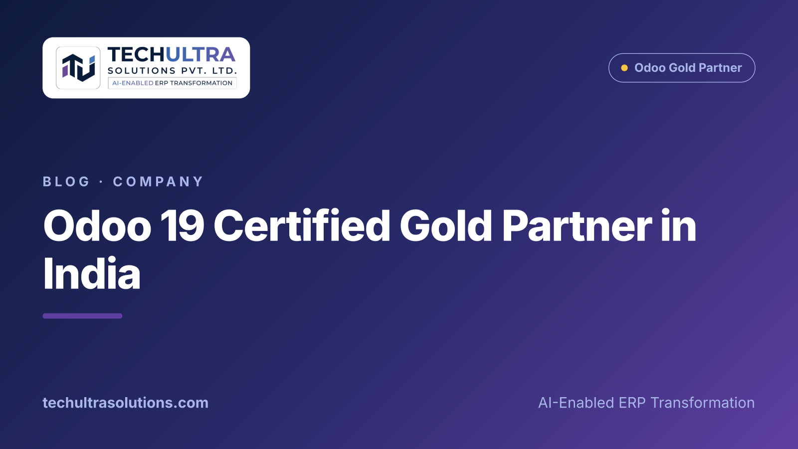 Odoo 19 Certified Gold Partner in India