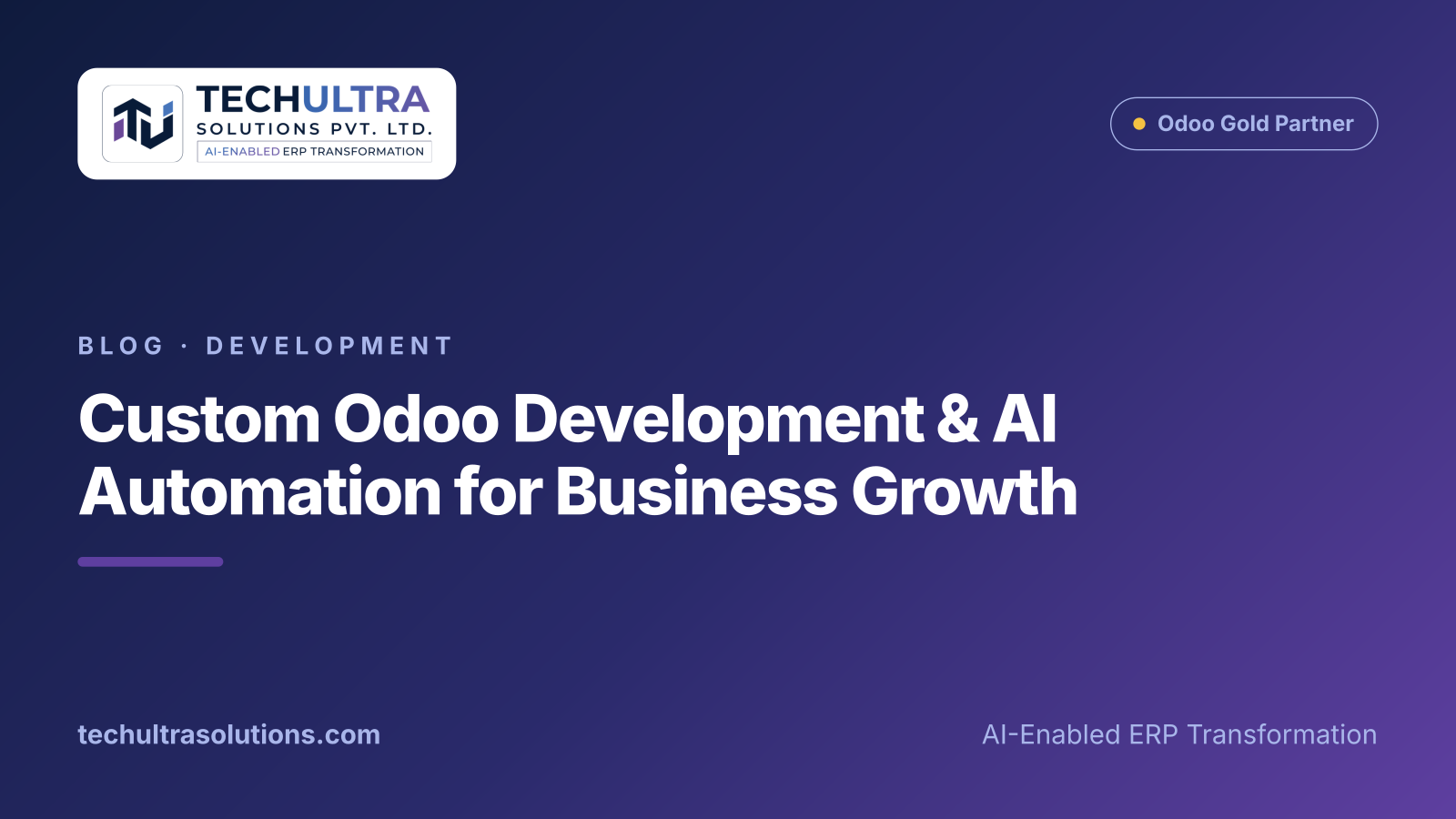 Custom Odoo Development & AI Automation for Business Growth