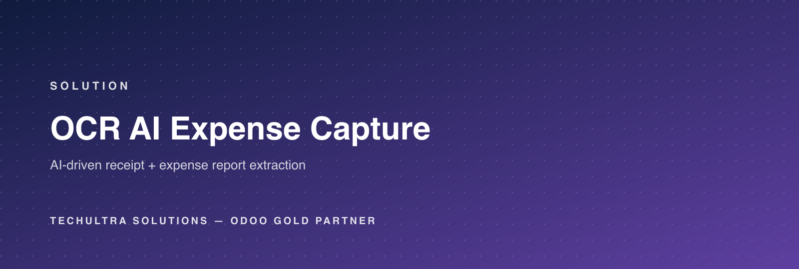 OCR + AI expense capture for Odoo by TechUltra Solutions
