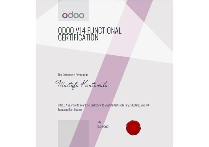 Odoo 14 Functional Certificate
